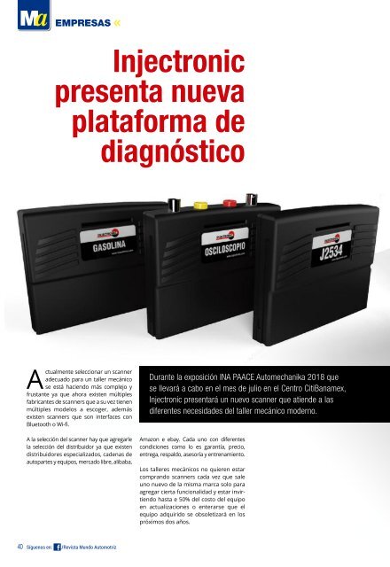 Revista Mundo Automotriz No. 218 julio