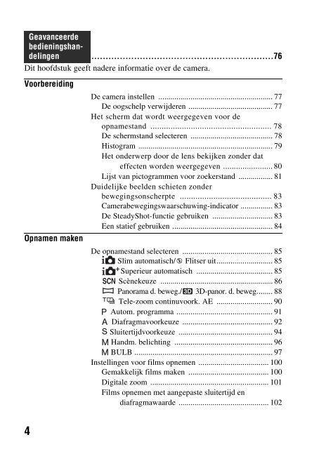 Sony SLT-A37Y - SLT-A37Y Consignes d&rsquo;utilisation N&eacute;erlandais