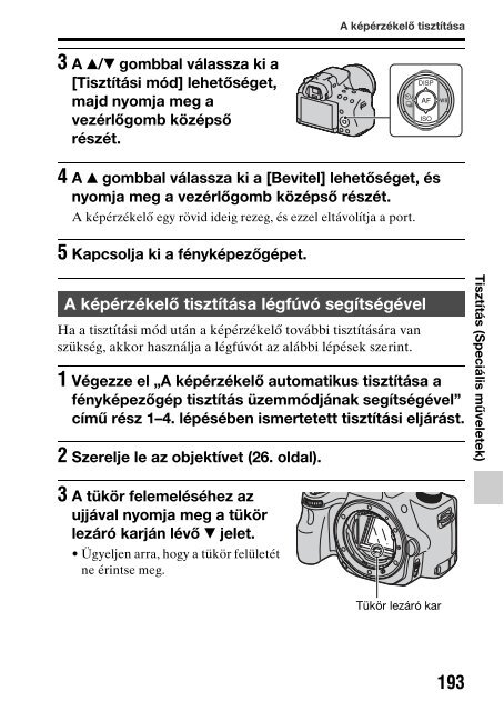 Sony SLT-A37Y - SLT-A37Y Consignes d&rsquo;utilisation Hongrois