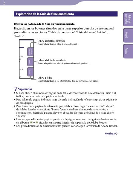 Sony NWZ-S736F - NWZ-S736F Consignes d&rsquo;utilisation Espagnol