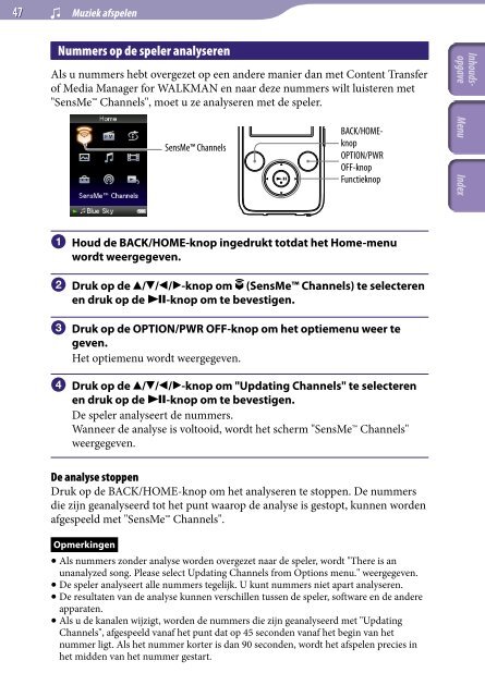 Sony NWZ-S736F - NWZ-S736F Consignes d&rsquo;utilisation N&eacute;erlandais