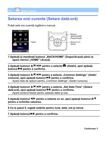 Sony NWZ-S736F - NWZ-S736F Mode d'emploi Roumain