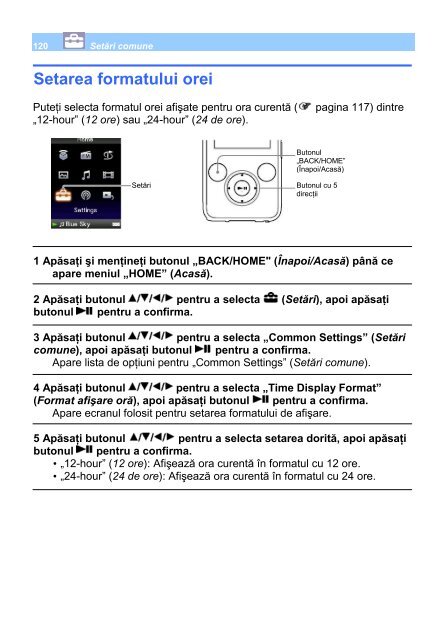 Sony NWZ-S736F - NWZ-S736F Mode d'emploi Roumain