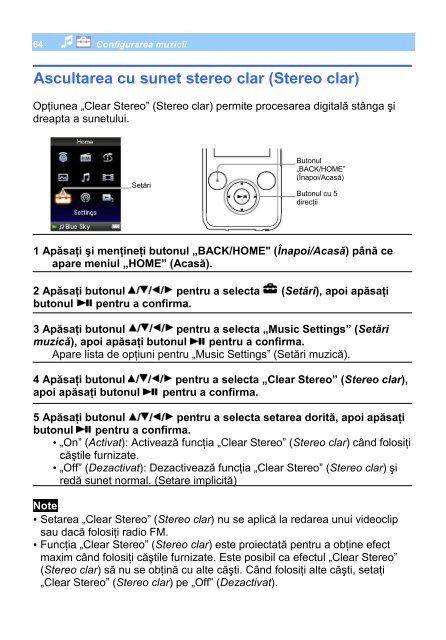 Sony NWZ-S736F - NWZ-S736F Mode d'emploi Roumain