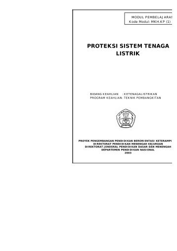 Proteksi Sistem Tenaga Listrik - Website Resmi SMKN 2 Singosari