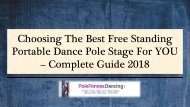 Choosing The Best Free Standing Portable Dance Pole Stage For YOU  Complete Guide 2018