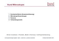 „Made in Germany“ und Expertenberatung Hund Mikroskopie
