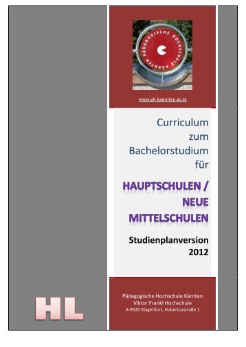 Schulpraktische Studien 1 - Pädagogische Hochschule Kärnten