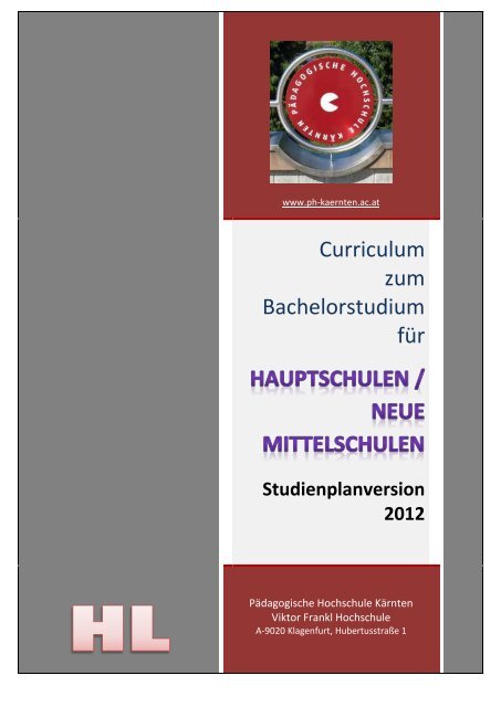 Schulpraktische Studien 1 - Pädagogische Hochschule Kärnten