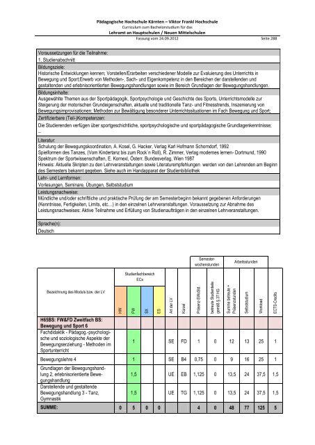 Schulpraktische Studien 1 - Pädagogische Hochschule Kärnten