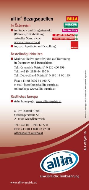 Fachinformation Krebs