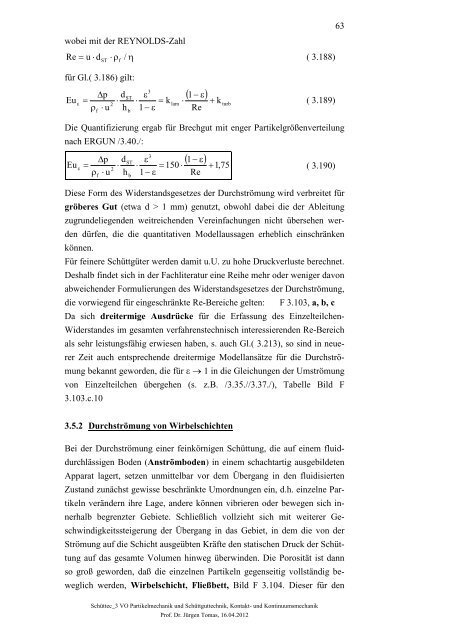 Partikel- und Schüttgutmechanik - Lehrstuhl Mechanische ...