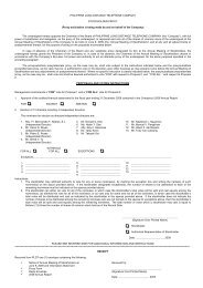 PLDT 2009 Proxy Form