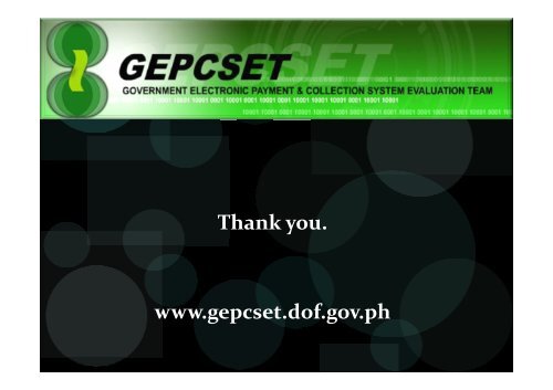 Legal and Regulatory Framework - gepcset