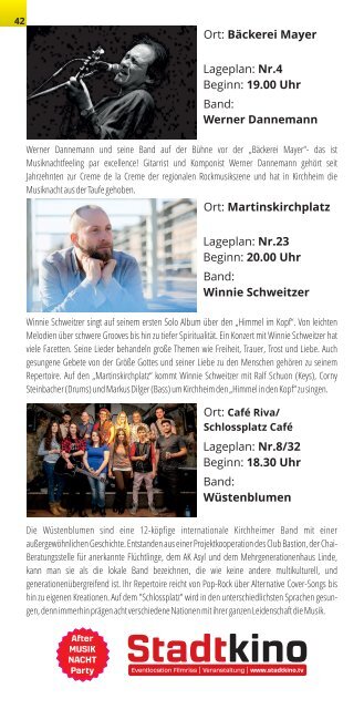 Programmheft Kirchheimer Musiknacht 2018