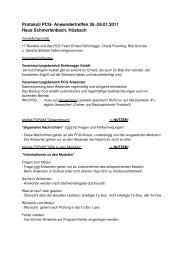 Protokoll PCG- Anwendertreffen 26.-28.01.2011 Haus ...