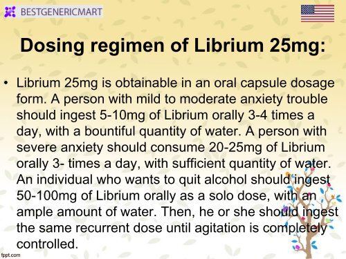 DON’T BE ANXIOUS, BE SAFE FROM ANXIETY USING LIBRIUM 25MG