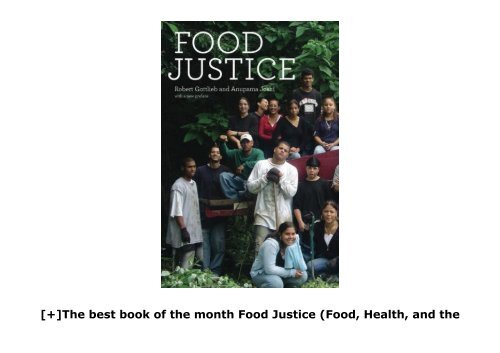[+]The best book of the month Food Justice (Food, Health, and the Environment)  [FULL] 