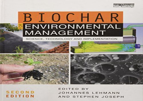[+]The best book of the month Biochar for Environmental Management: Science, Technology and Implementation  [FULL] 