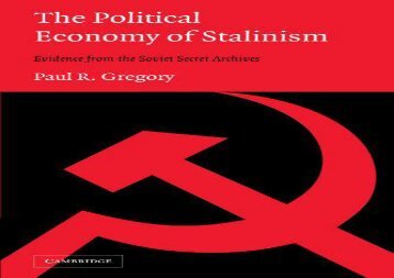 [+][PDF] TOP TREND The Political Economy of Stalinism: Evidence from the Soviet Secret Archives  [FREE] 