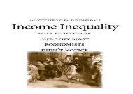 [+]The best book of the month Income Inequality: Why It Matters and Why Most Economists Didn t Notice  [FULL] 