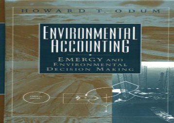 [+]The best book of the month Environmental Accounting: Emergy and Environmental Decision Making  [DOWNLOAD] 