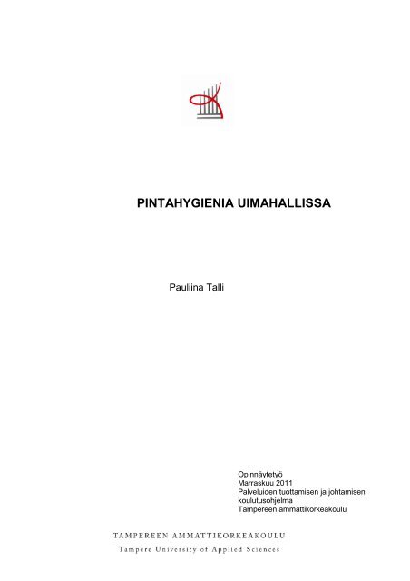 PINTAHYGIENIA UIMAHALLISSA