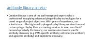 antibody library service