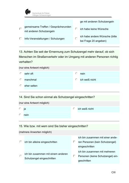 Diplomarbeit in der Fachgruppe Verkehrswissenschaft