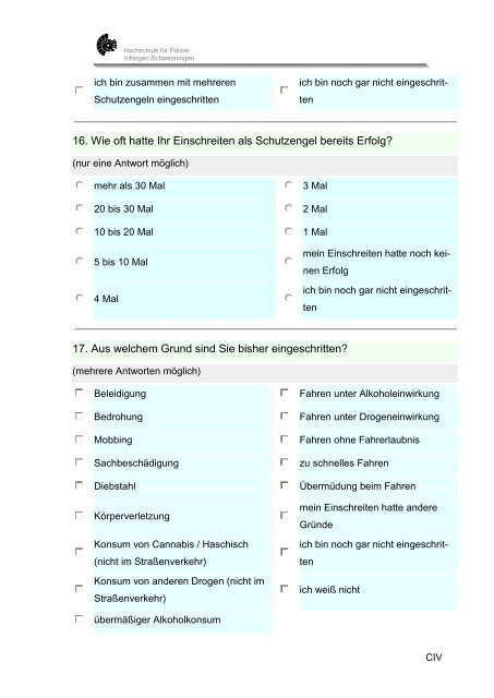 Diplomarbeit in der Fachgruppe Verkehrswissenschaft