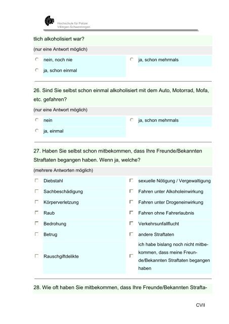 Diplomarbeit in der Fachgruppe Verkehrswissenschaft