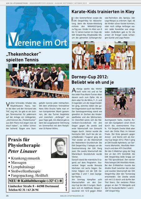 Flugtickets - Dortmunder & Schwerter Stadtmagazine