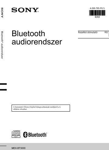 Sony MEX-BT3000 - MEX-BT3000 Mode d'emploi Hongrois