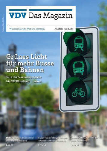 VDV Das Magazin Ausgabe Juli 2018