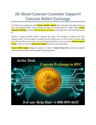 Cancoin Exchange Support 