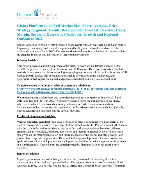 Platform Load Cell