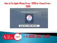 +1-800-582-2431 Fix Apple iPhone Error -2009