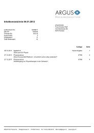 Inhaltsverzeichnis 04.01.2012 - Schweizer Physiotherapie Verband