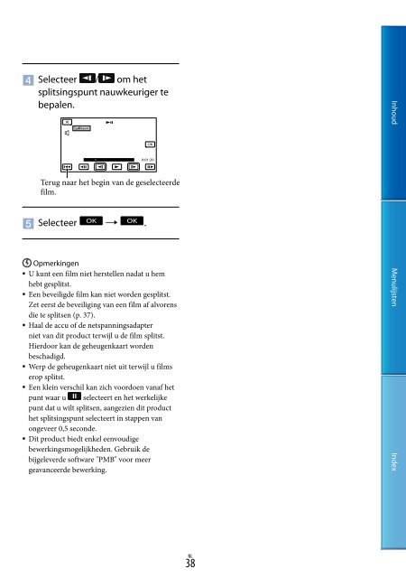 Sony DEV-3 - DEV-3 Consignes d&rsquo;utilisation N&eacute;erlandais