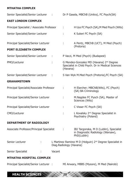 important senate notice - Walter Sisulu University