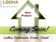 Lodha Codename Crown Jewel New Residence Thane