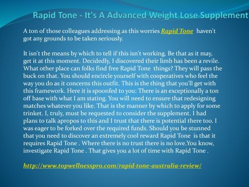 Rapid Tone - It&#039;s A Advanced Weight Lose Supplement.output