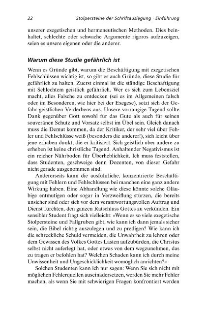 Donald Carson: Stolpersteine der Schriftauslegung