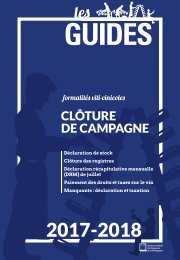 Guide du SGV - Clôture de campagne 2017-2018