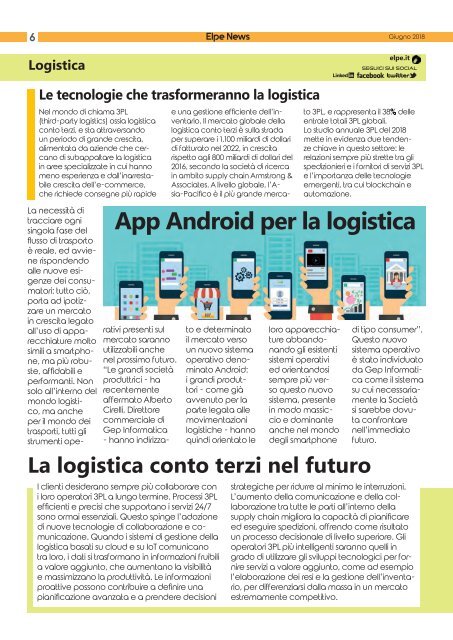 ELPE NEWS / GIUGNO 2018