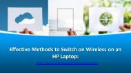 Effective Methods to Switch on Wireless