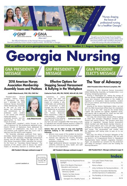 Georgia Nursing - August 2018