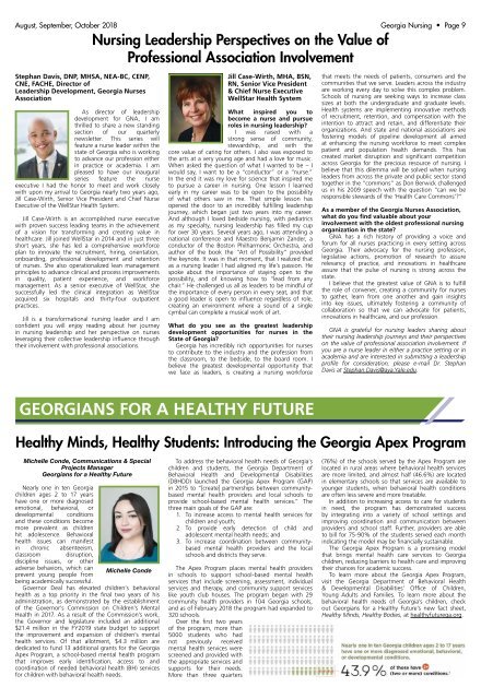 Georgia Nursing - August 2018