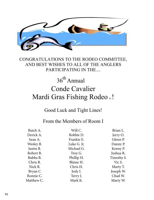 2018 Conde Cavalier Fishing Rodeo