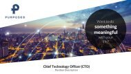 Purposed PD - Chief Technology Officer